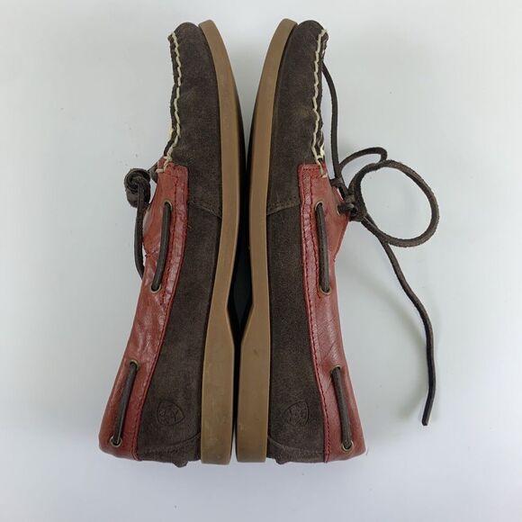 Ariat Giraffe Ruby Moc Loafer Leather Suede Fur Laces Slip On 10014141 Women 6.5 - Picture 9 of 14